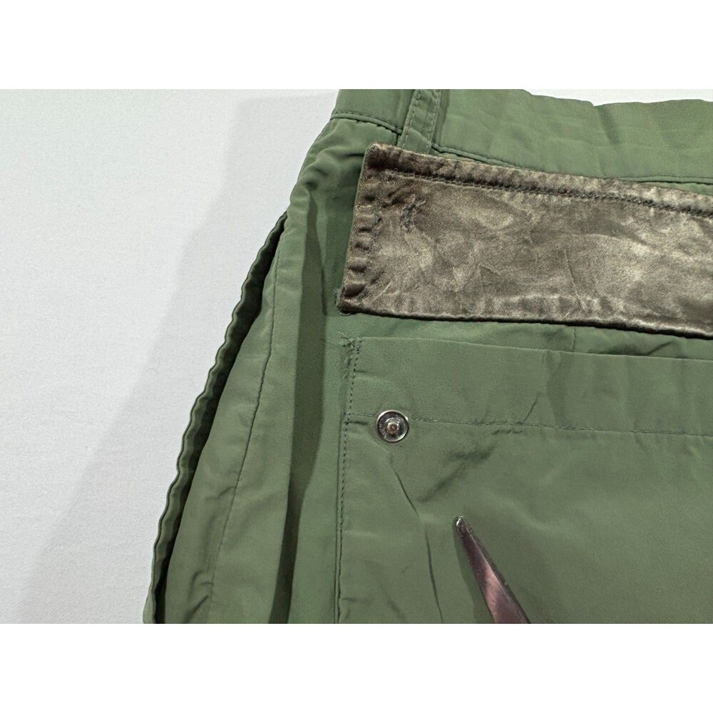 Nicole Fahri Womens Green Cotton Poly Wide Leg Trouser Pants Grunge Sz 34 ITALY - Picture 14 of 14